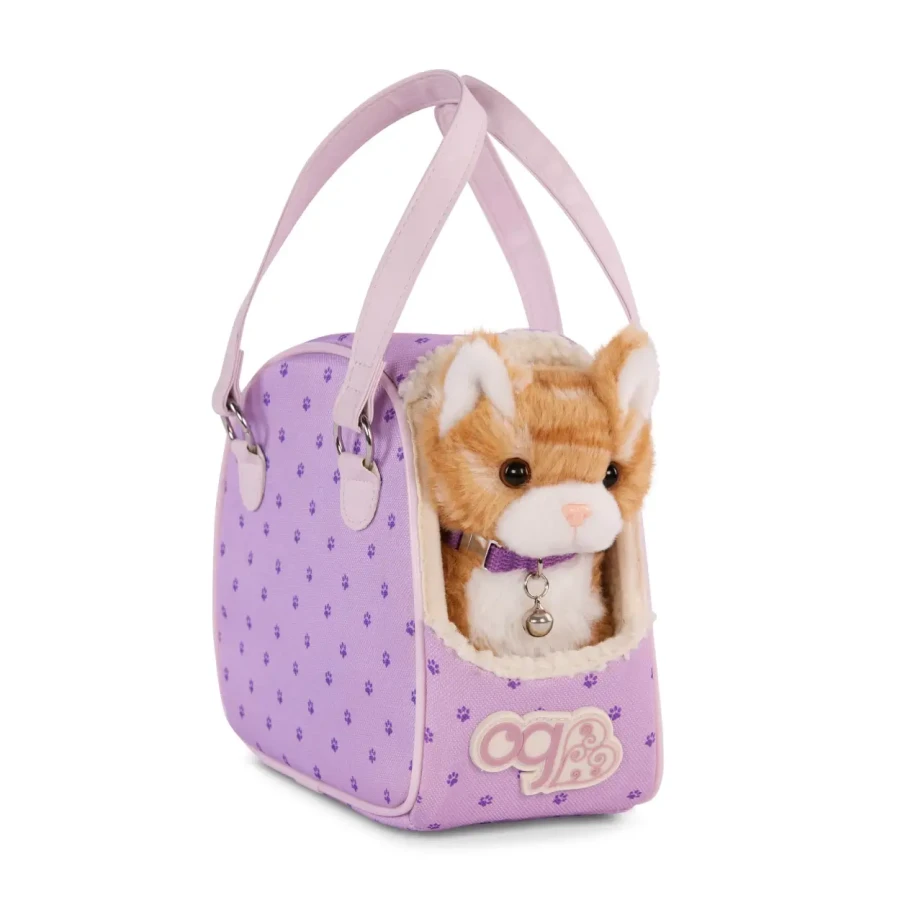 PRĄŻKOWANY KOTEK w TOREBCE – Hop in Cat Carrier /  OurGeneration BD35428Z