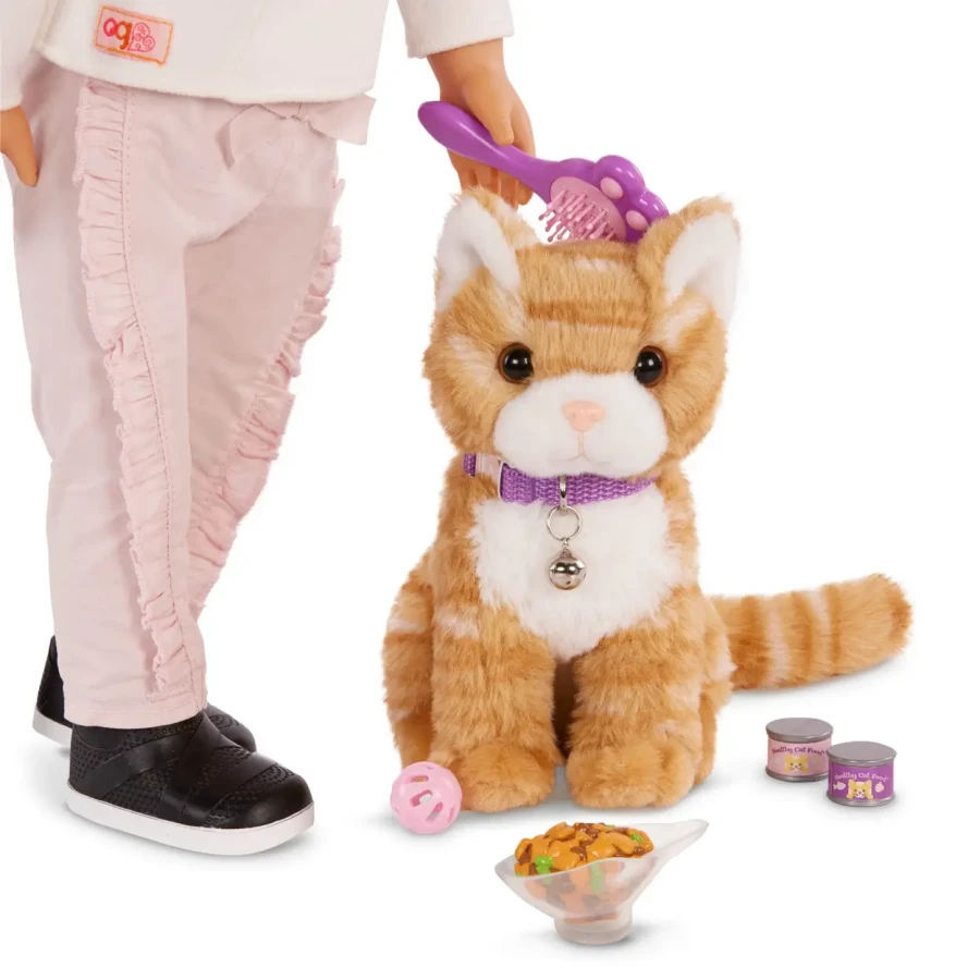 PRĄŻKOWANY KOTEK w TOREBCE – Hop in Cat Carrier /  OurGeneration BD35428Z