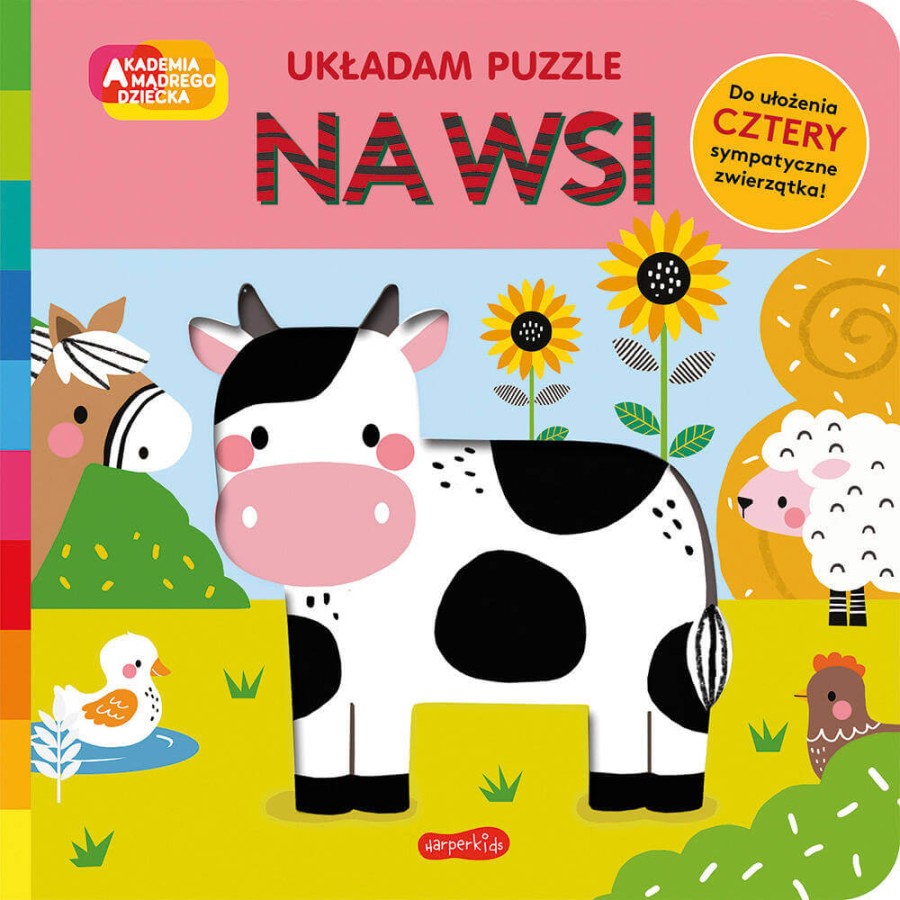 Na wsi. Akademia Mądrego Dziecka. Układam puzzle / HarperCollins