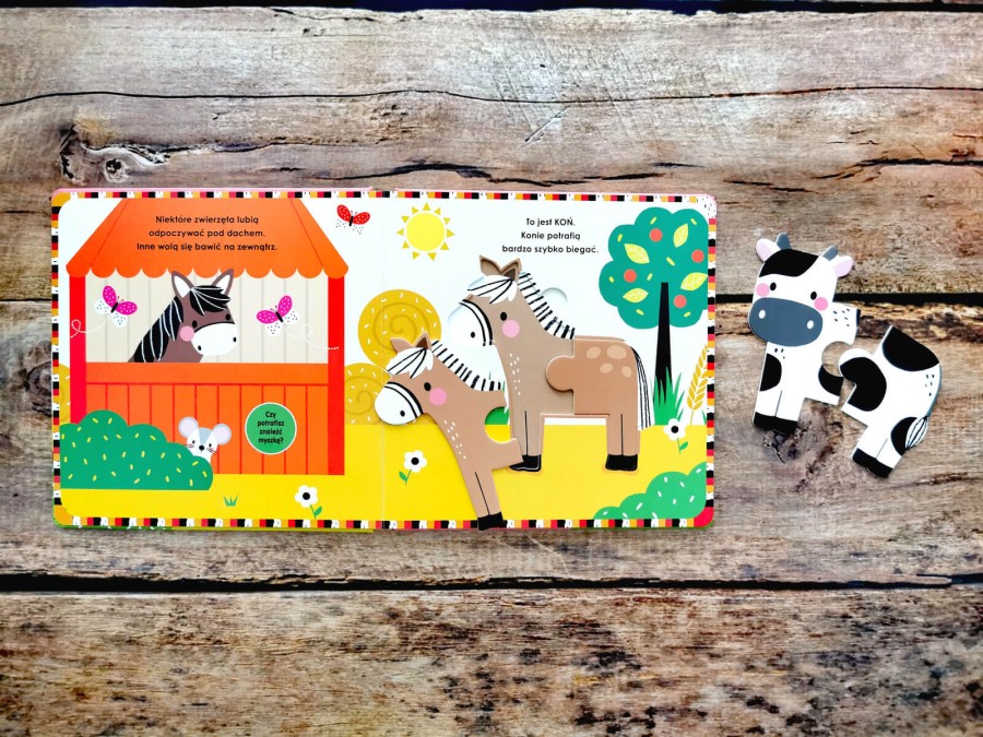 Na wsi. Akademia Mądrego Dziecka. Układam puzzle / HarperCollins