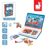 Magnetyczna układanka Straż pożarna Magnetibook  / Janod