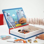 Magnetyczna układanka Straż pożarna Magnetibook  / Janod