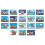 Magnetyczna układanka Straż pożarna Magnetibook  / Janod