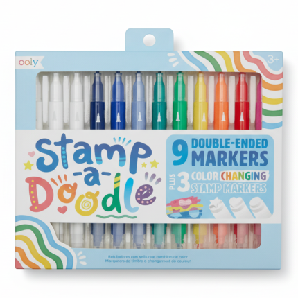 Flamastry z magicznymi stempelkami, Stamp-a-Doodle / Ooly
