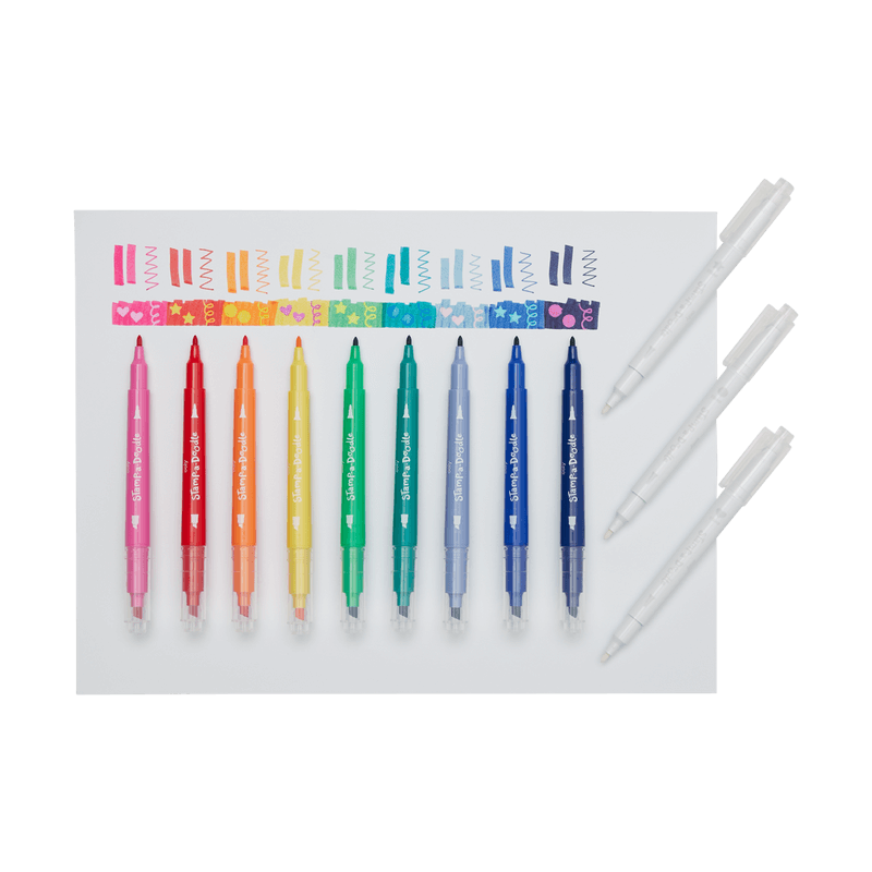 Flamastry z magicznymi stempelkami, Stamp-a-Doodle / Ooly