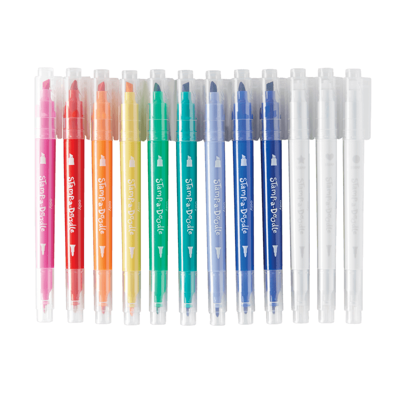 Flamastry z magicznymi stempelkami, Stamp-a-Doodle / Ooly
