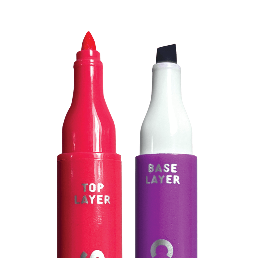 Flamastry Warstwowe, Dwustronne, Color Layers / Ooly