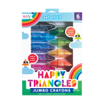Trójkątne Kredki Malucha Jumbo, Happy Triangles - 12 szt. / Ooly