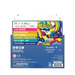 Flamastry Brokatowe Rainbow Sparkle - 15szt. / Ooly