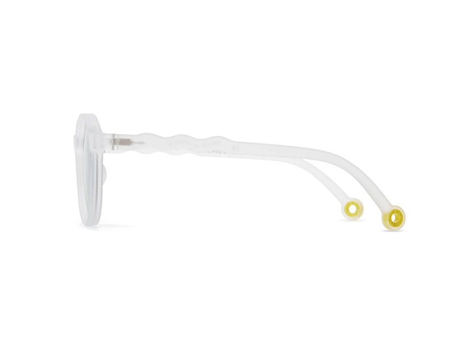 Okulary Oval Jellyfish White Polarized 5-10 / OLIVIO