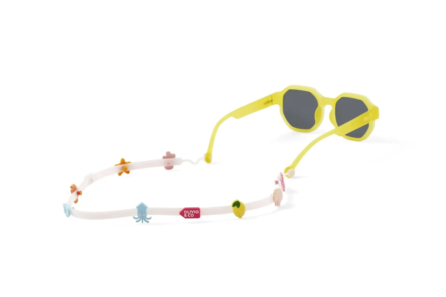 Pasek do okularów z charmsami - Pink / OLIVIO