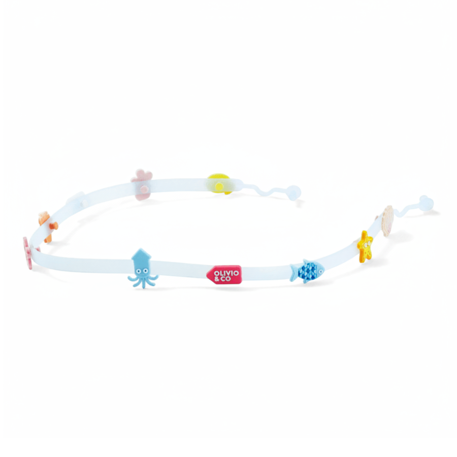 Pasek do okularów z charmsami - Blue / OLIVIO