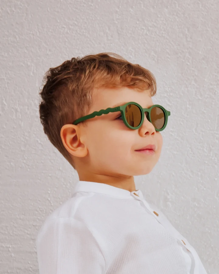 Okulary Oval Cactus Green Polarized 0-3 / Olivio & Co