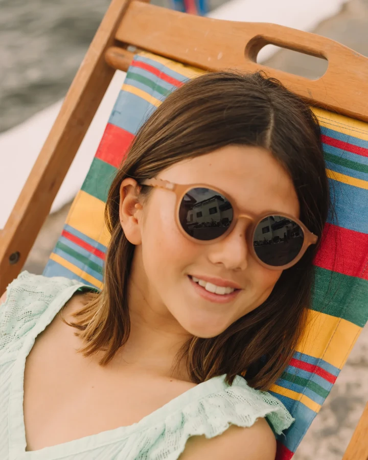 Okulary Oval Sand Beige Polarized 5-10 / Olivio & Co