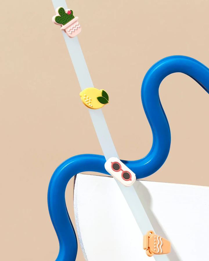 Pasek do okularów z charmsami - Blue / Olivio & Co