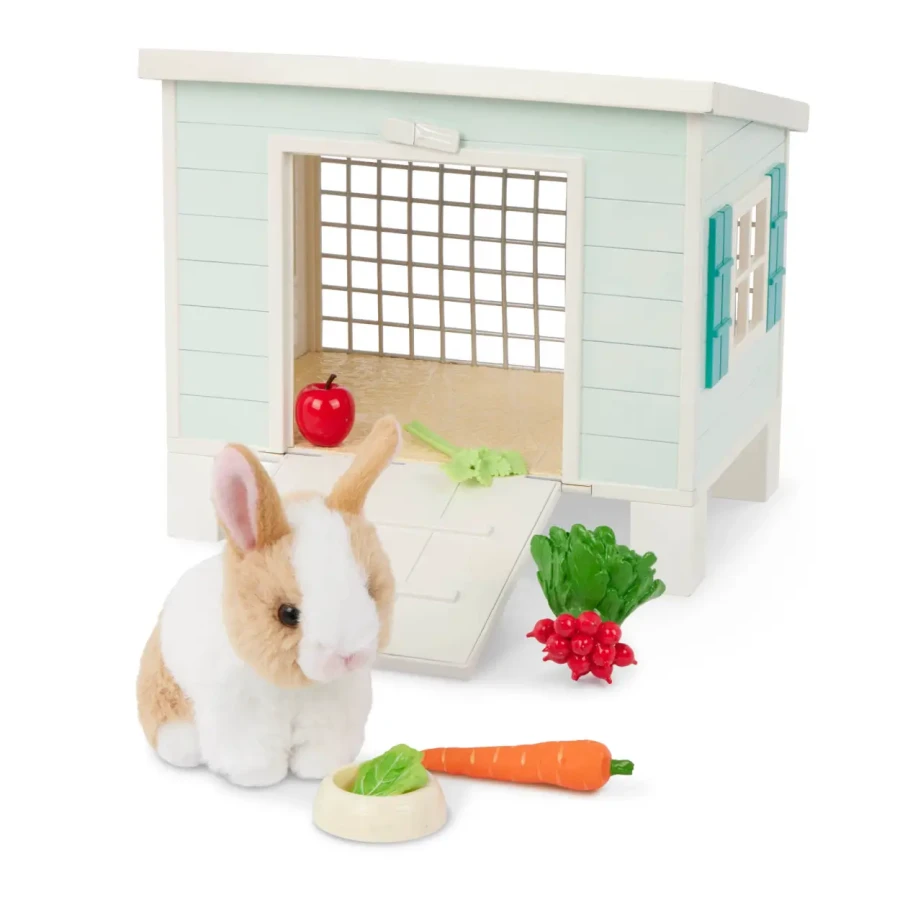 Chatka z króliczkiem i akcesoriami – Bunny Hutch Playset / OurGeneration