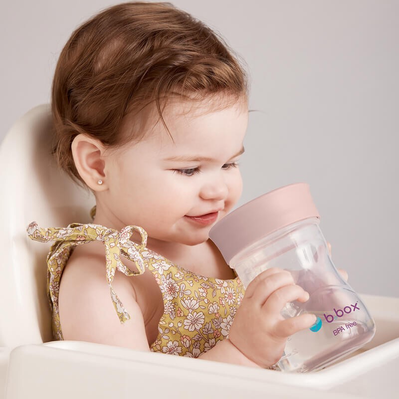 Kubek treningowy 240ml, Różowy / b.box