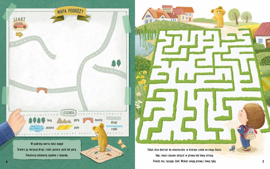 Zabawy z Felusiem i Guciem. W podróży / Wydawnictwo Nasza Księgarnia