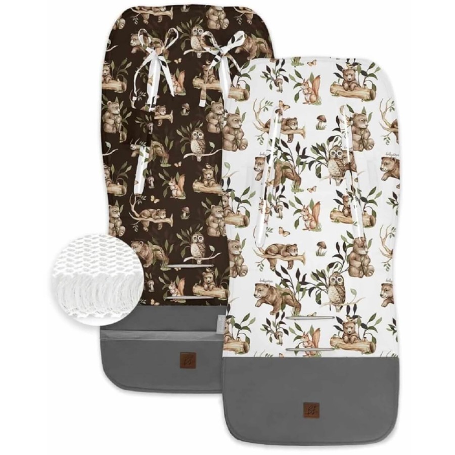 Dwustronna wkładka do wózka - Happy Bear / BabySteps