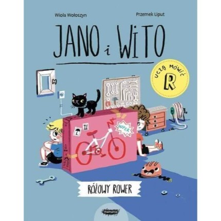 Jano i Wito uczą mówić "R".  Różowy rower / Wydawnictwo Mamania