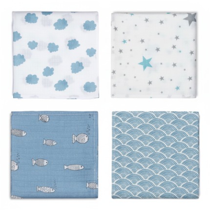 Pieluszki SKY & WATER 4-pak / Pink no More