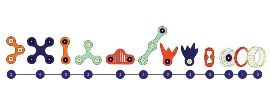 Układanka magnetyczna CLIXO Mars Rovers