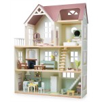 Drewniany domek XXL z wyposażeniem, Mulberry Mansion / Tender Leaf Toys