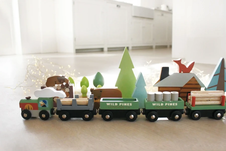 Drewniana kolejka - Podróż po lesie / Tender Leaf Toys
