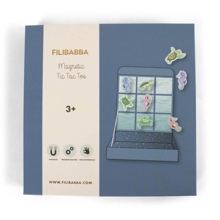 Gra magnetyczna Kółko i krzyżyk Sea Friends / Filibabba