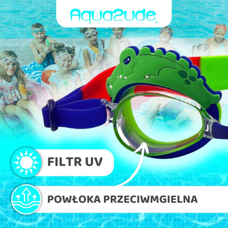 Okulary do pływania Aqua2ude - Aligator 3+ / Bling2o