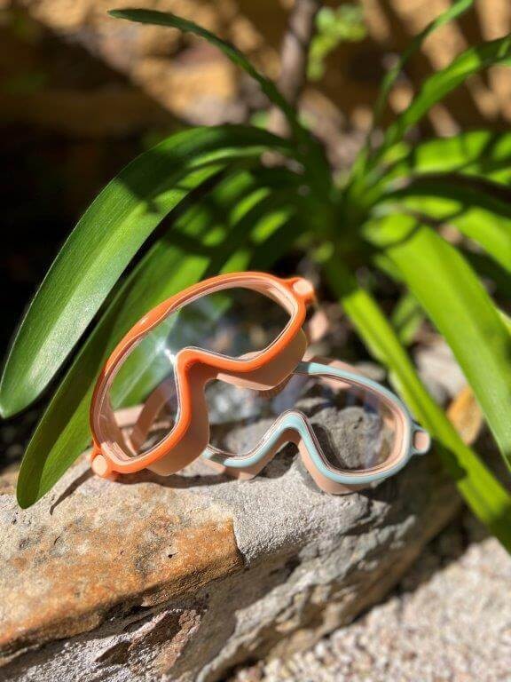 Maska do pływania Aqua - Oak Beige, 3-8 lat / Vanilla Copenhagen