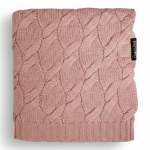 Kocyk z wełny merino WARKOCZ - piwonia, kolekcja PREMIUM / Lullalove