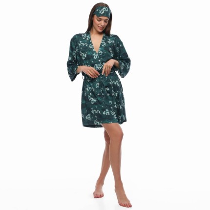 Szlafrok kimono bambusowe - Smoki / Lullalove