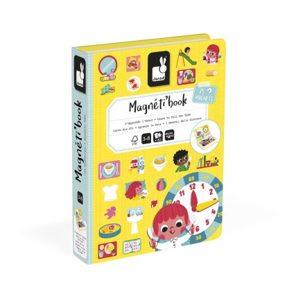 Magnetyczna układanka Uczę się zegarka Magnetibook / Janod