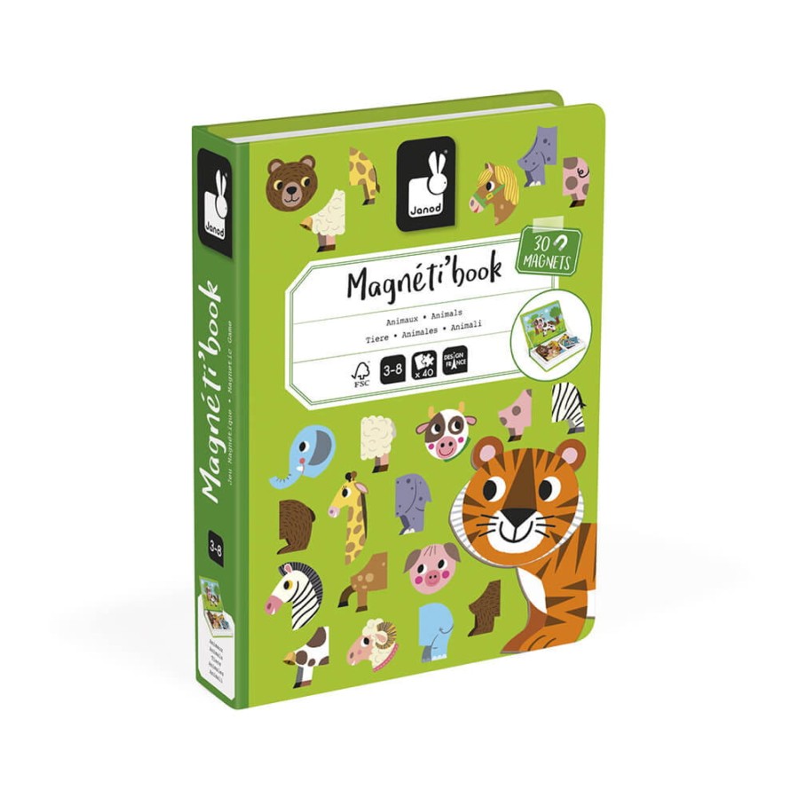 Magnetyczna układanka Zwierzęta Magnetibook / Janod J02723