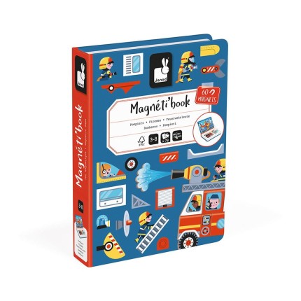 Magnetyczna układanka Straż pożarna Magnetibook  / Janod