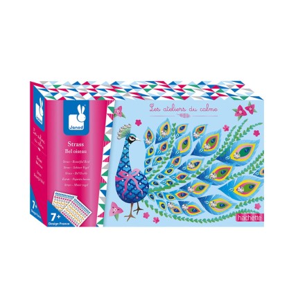 Zestaw artystyczny czarodziejskie cyrkonie - Piękne ptaki 7+ / Janod J07810