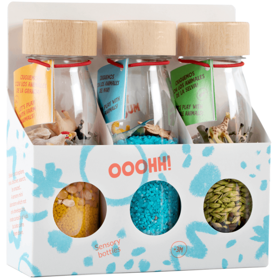 Zestaw 3 butelek obserwacyjnych - NATURA / Petit Boum