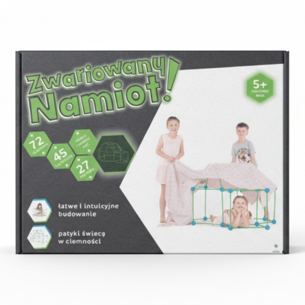 Zwariowany Namiot świecący w ciemności / Kolorowe Baloniki