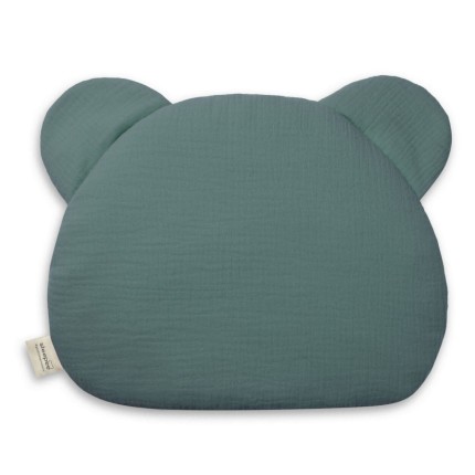 Misiowa poduszka muślinowa - Ocean Green / Sleepee