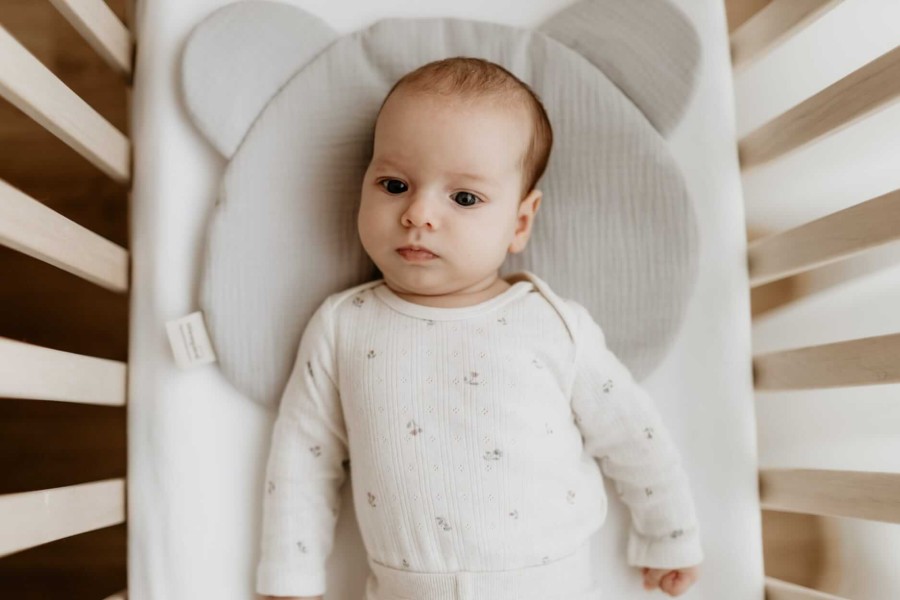 Misiowa poduszka muślinowa - Ocean Green / Sleepee