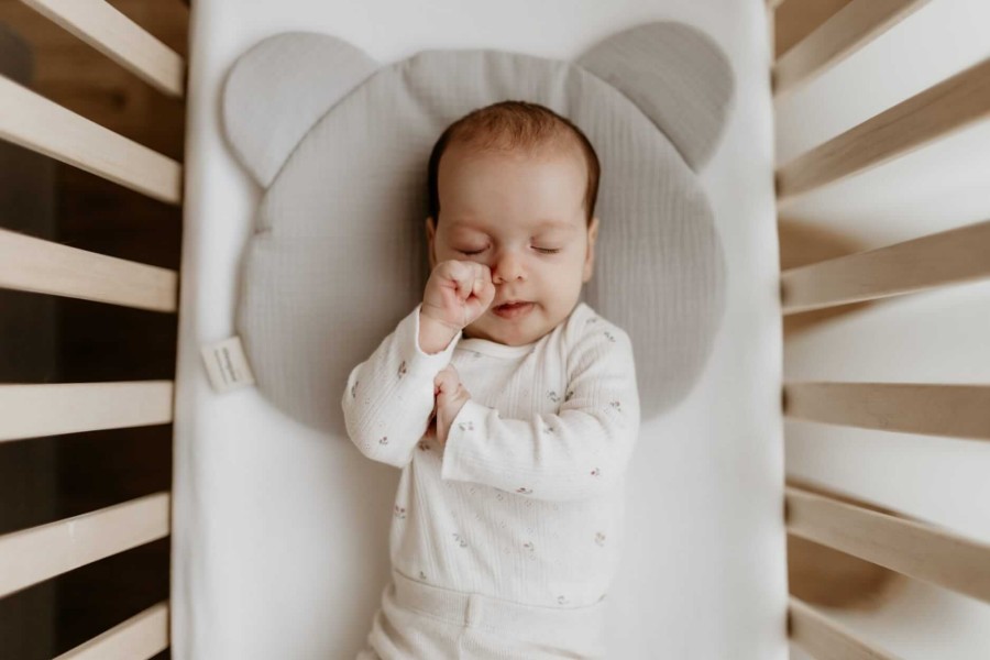 Misiowa poduszka muślinowa - Petrol / Sleepee