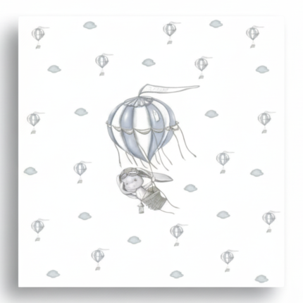 Duży otulacz muślinowy 95x95 - Lotnik / Effiki