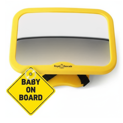 Lusterko do samochodu dla dziecka, żółte / Royal Rascals