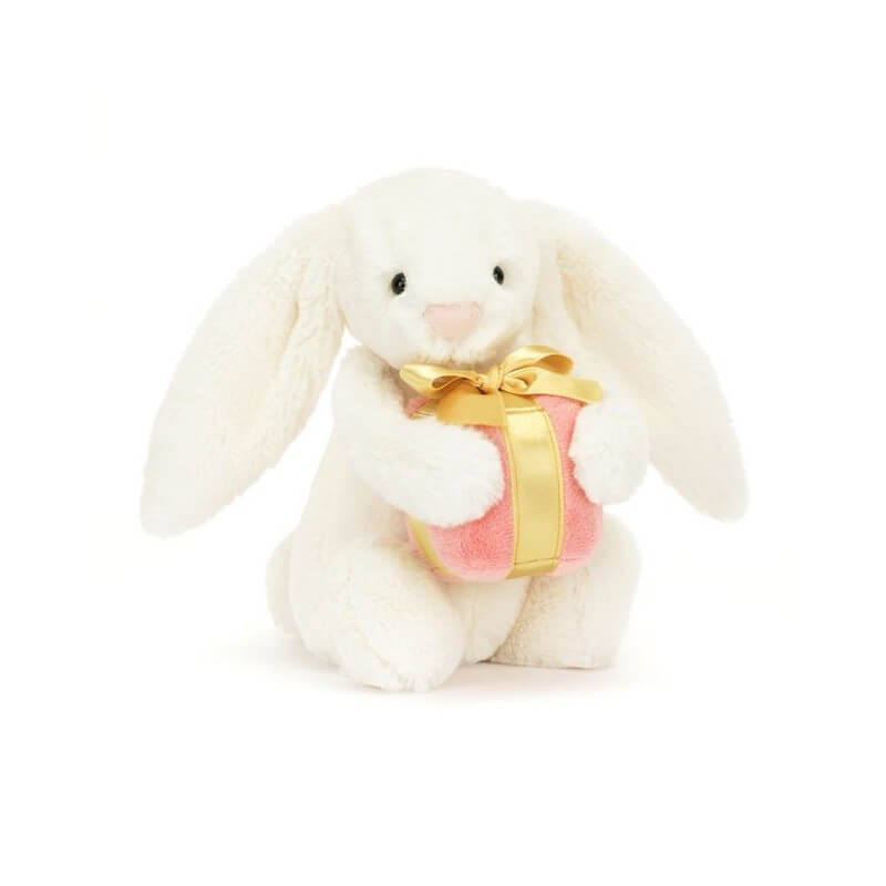 Króliczek z prezentem 18 cm / Jellycat