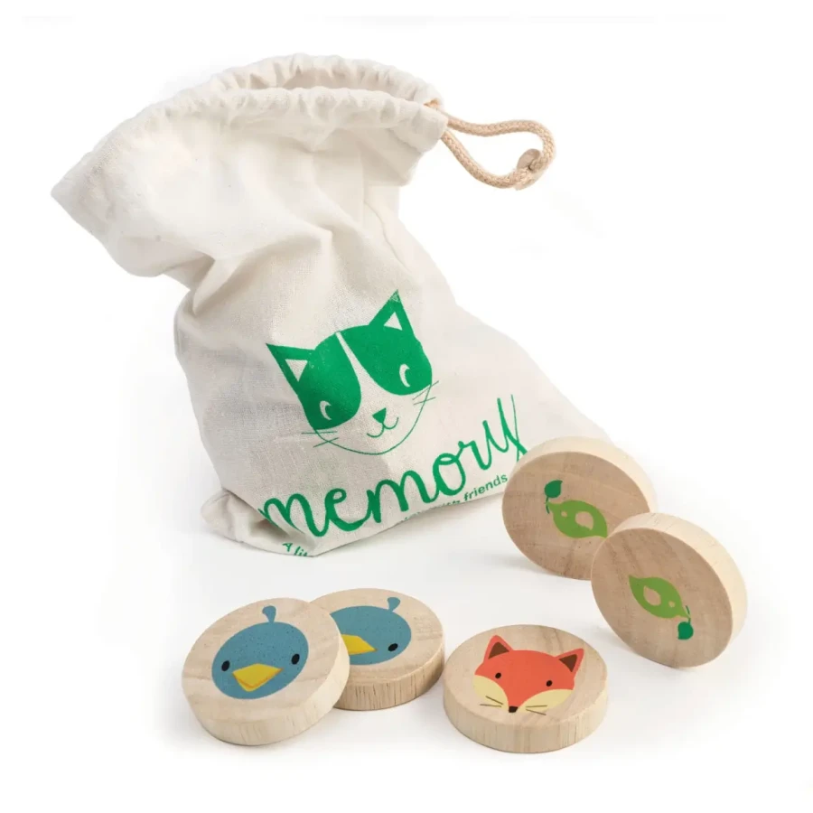 Drewniana gra memory - Sprytny Kot / Tender Leaf Toys