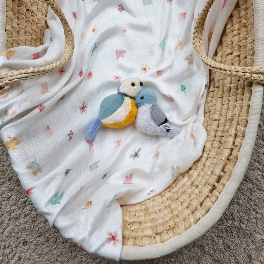 Otulacz kocyk bambusowy BIRDS / Layette