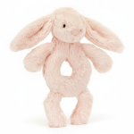 Króliczek grzechotka 18 cm - pudrowy róż / Jellycat