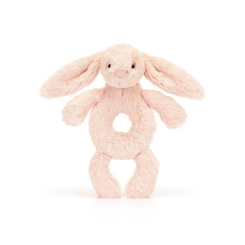Króliczek grzechotka 18 cm - pudrowy róż / Jellycat