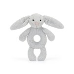 Króliczek grzechotka 18 cm - srebrny / Jellycat